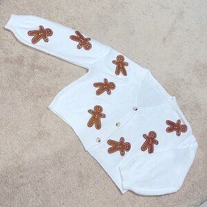 EUC SHEIN Gingerbread Cardigan 🎁